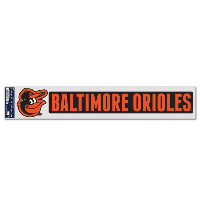 Calcomanías para fanáticos de los Baltimore Orioles de 3" x 17"