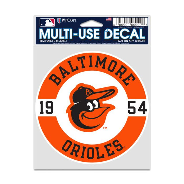 Calcomanías para fanáticos de los Baltimore Orioles de 3,75" x 5"