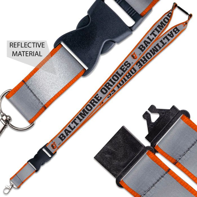 Baltimore Orioles Lanyard w/ Buckle Reflective 1"