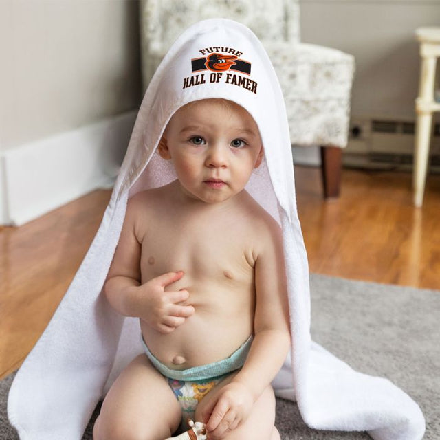 Baltimore Orioles / Littlest Fan Future hall of Famer All Pro Hooded Baby Towel