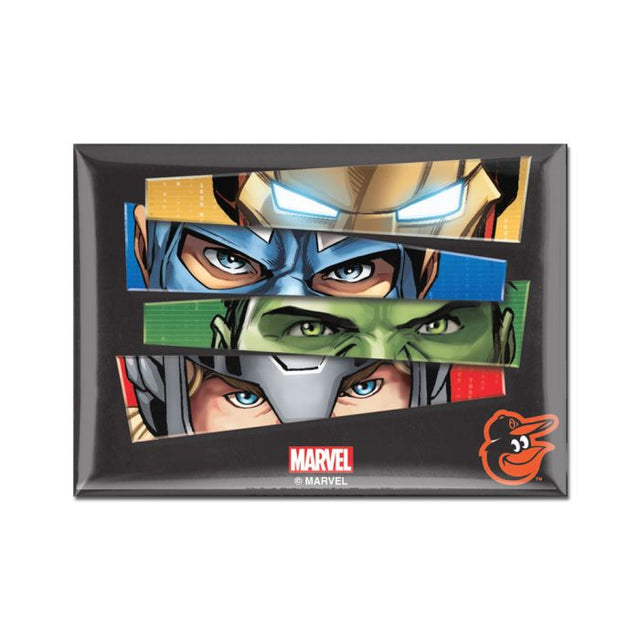 Baltimore Orioles / Marvel (c) 2021 MARVEL Metal Magnet 2.5" x 3.5"