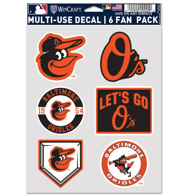 Baltimore Orioles Multi Use 6 Fan Pack