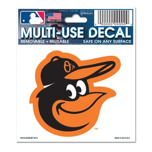 Calcomanía multiusos de los Baltimore Orioles de 3" x 4"