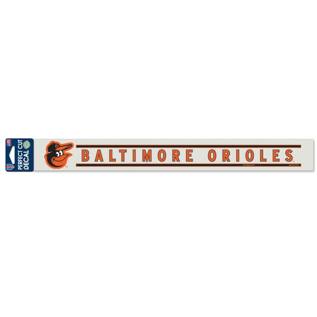 Calcomanías de corte perfecto de los Baltimore Orioles de 2" x 17"