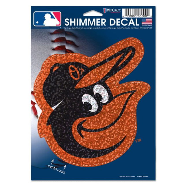 Baltimore Orioles Shimmer Decals 5" x 7"