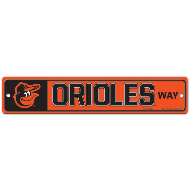 Señal de calle/zona Baltimore Orioles Way de 3,75" x 19"