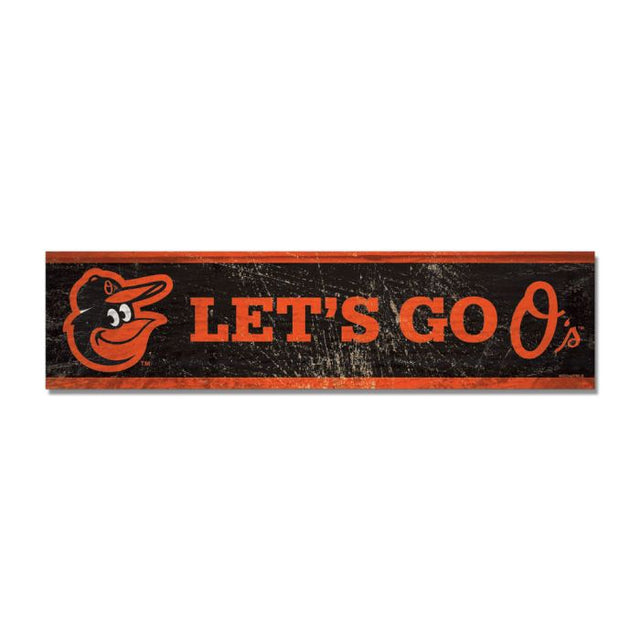 Baltimore Orioles Wooden Magnet 1.5" X 6"