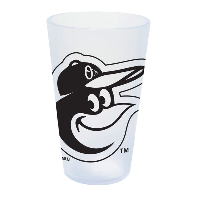 Vaso de pinta de silicona de 16 oz con forma de carámbano de los Baltimore Orioles