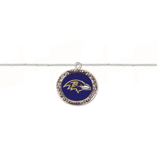 Baltimore Ravens Bracelet w/Charm Jewelry Carded