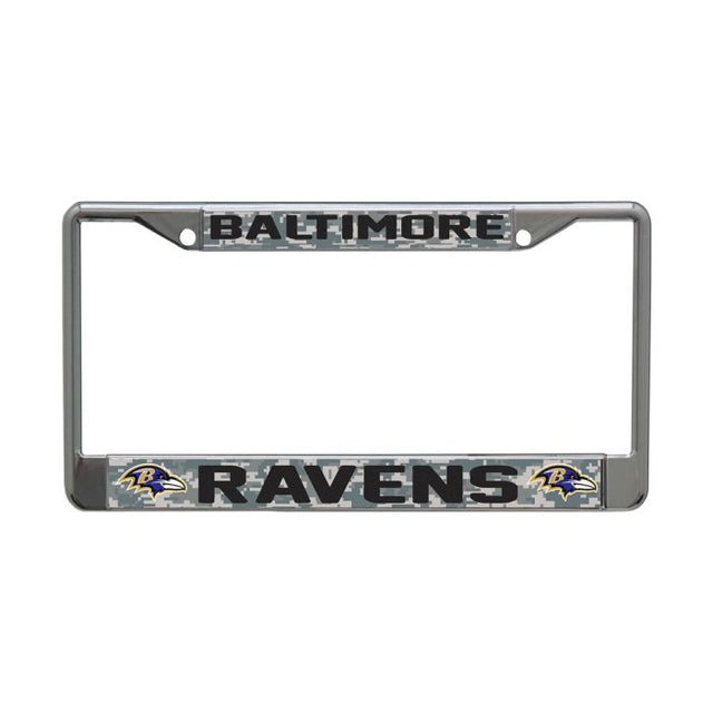 Marco con licencia de camuflaje de los Baltimore Ravens, talla S/L, estampado