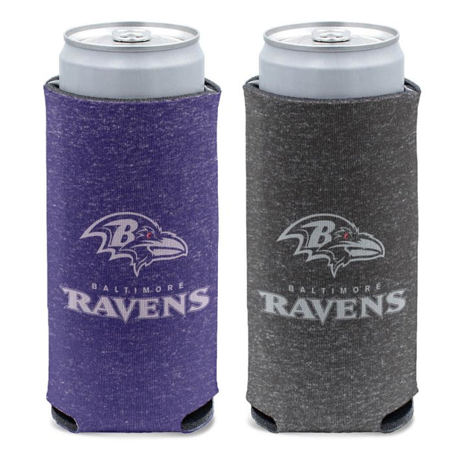 Baltimore Ravens COLORED HEATHER 12 oz Slim Can Cooler