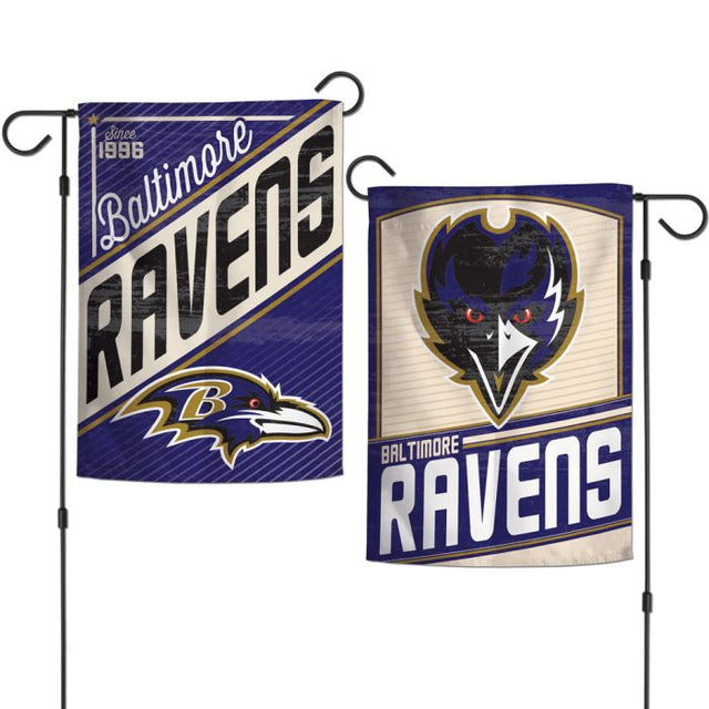 Baltimore Ravens / Classic Logo Retro Garden Flags 2 sided 12.5" x 18"