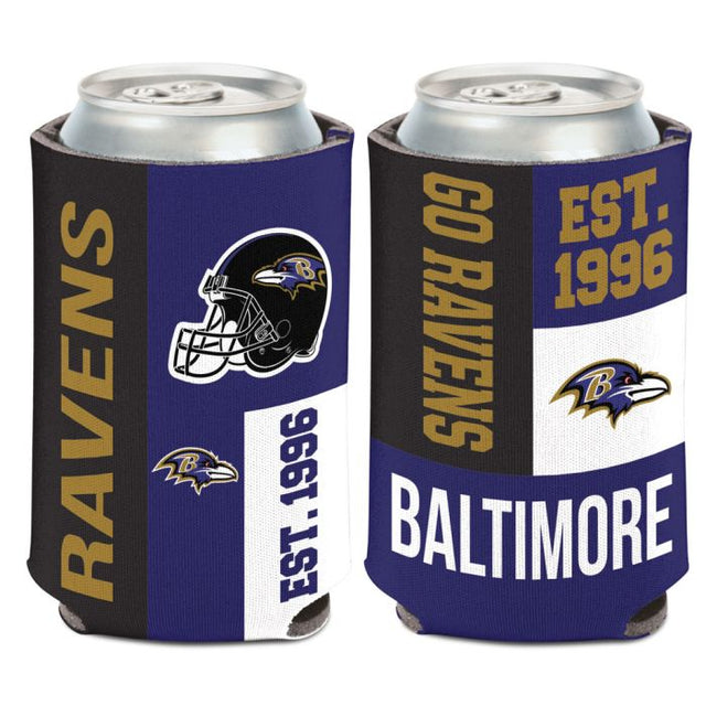 Baltimore Ravens Color Block Can Cooler 12 oz.