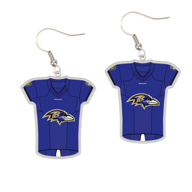 Baltimore Ravens Earrings Jewelry Carded Jersey