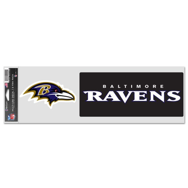 Baltimore Ravens Fan Decals 3.75" x 12"