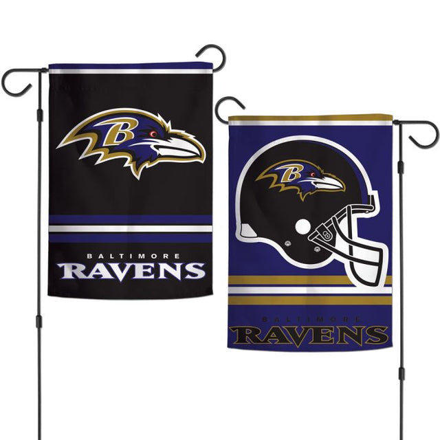 Banderas de jardín de los Baltimore Ravens, de 2 lados, 12,5" x 18"