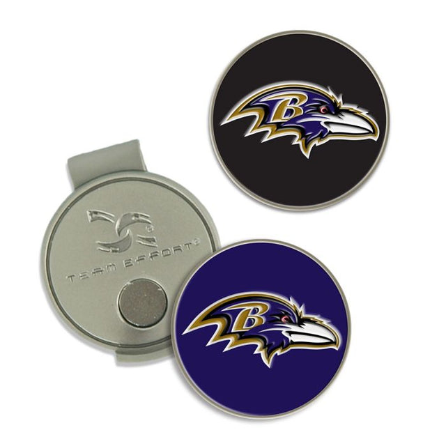 Clip para gorra y marcadores de los Baltimore Ravens