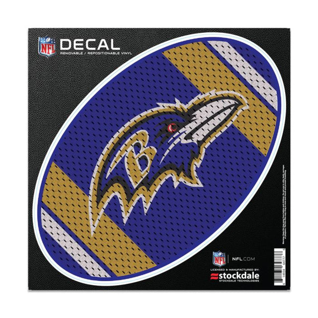 Calcomanía para todas las superficies de la camiseta Baltimore Ravens de 6" x 6"