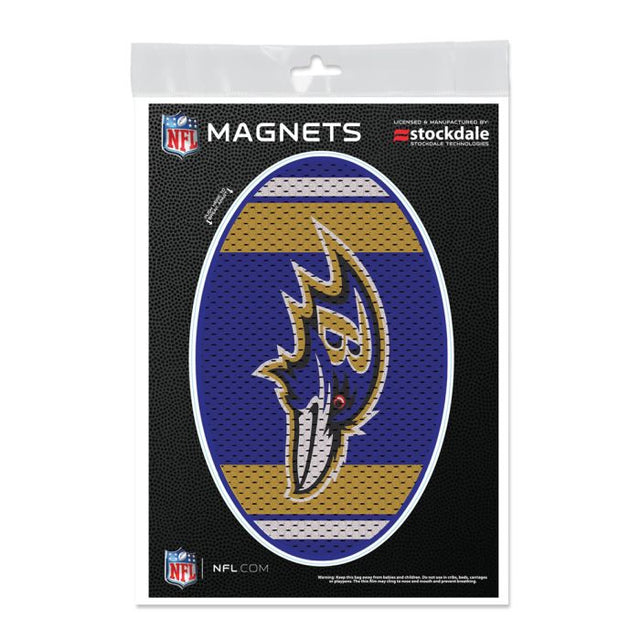 Imanes para exteriores con la camiseta de los Baltimore Ravens, 5" x 7"