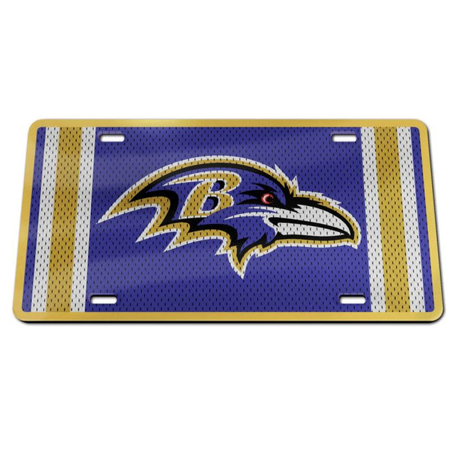 Placa de matrícula acrílica especial de Baltimore Ravens JERSEY