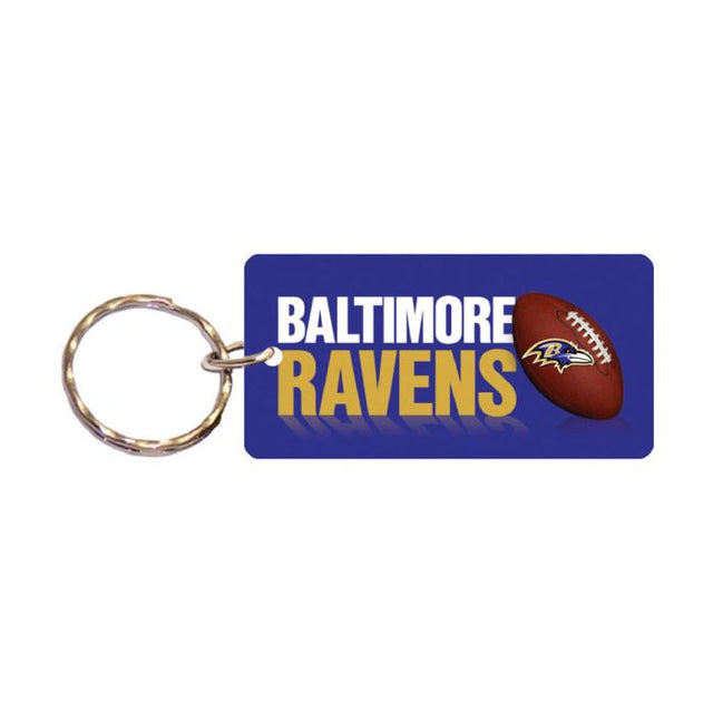 Llavero rectangular de los Baltimore Ravens