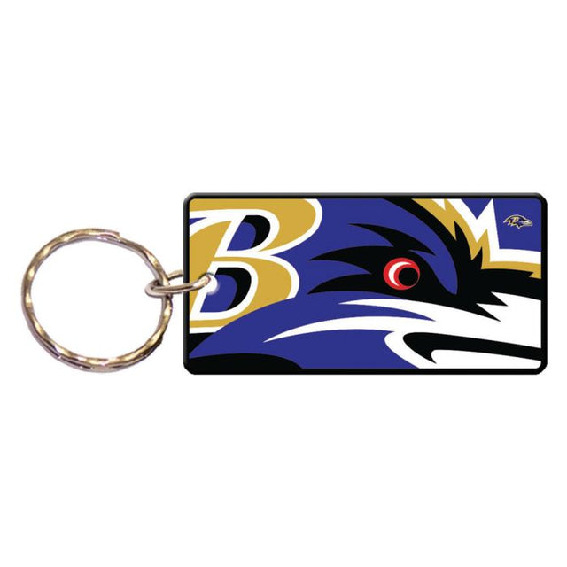 Llavero rectangular MEGA de los Baltimore Ravens