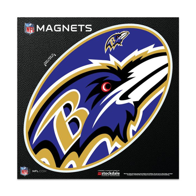 Imanes para exteriores MEGA de Baltimore Ravens, 6" x 6"