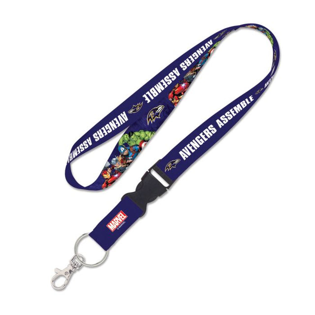 Baltimore Ravens / Marvel (C) 2021 Marvel Lanyard w/detachable buckle 1"