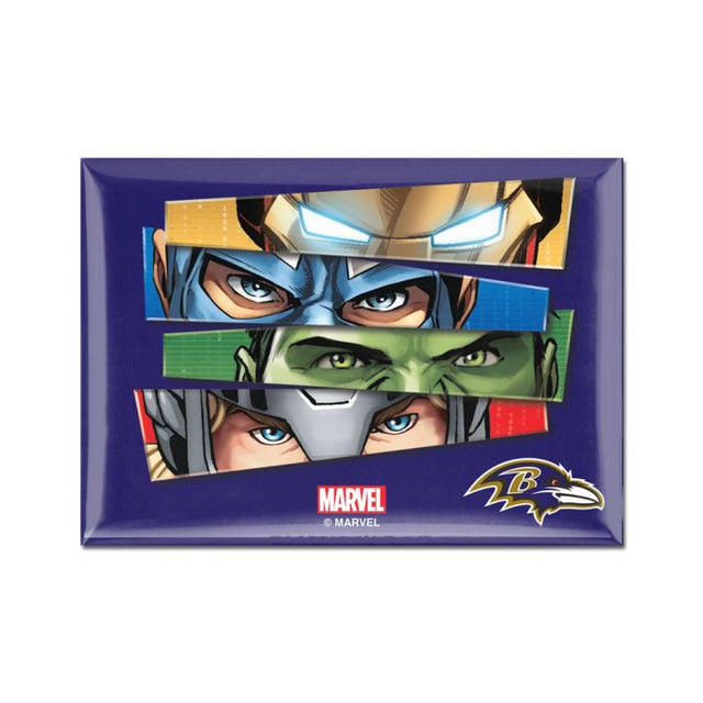 Baltimore Ravens / Marvel (C) 2021 Marvel Metal Magnet 2.5" x 3.5"