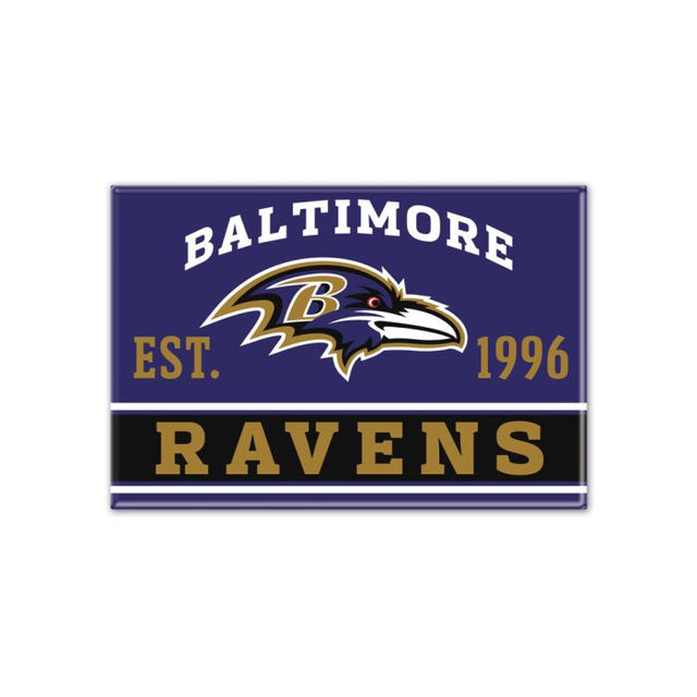 Baltimore Ravens Metal Magnet 2.5" x 3.5"