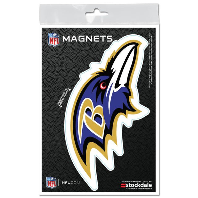 Imanes para exteriores de los Baltimore Ravens, 3" x 5"