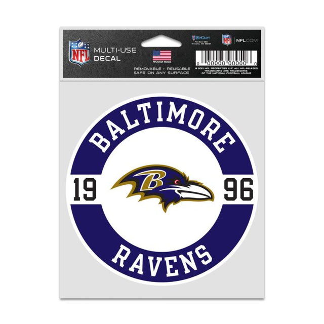 Baltimore Ravens Patch Fan Decals 3.75" x 5"