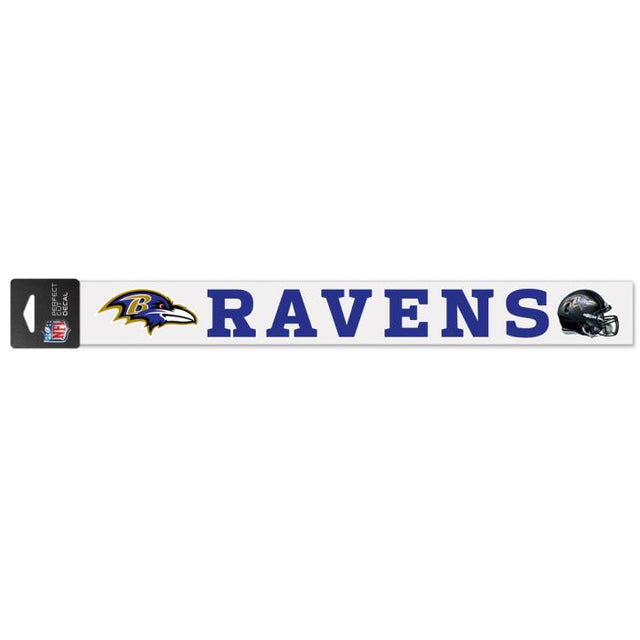 Calcomanías de corte perfecto de los Baltimore Ravens, 2" x 17"