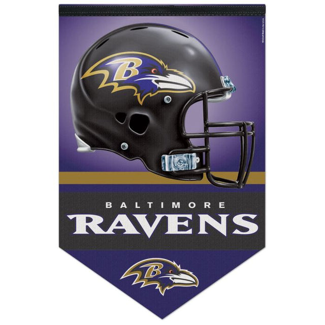 Banner de fieltro premium de Baltimore Ravens de 17" x 26"