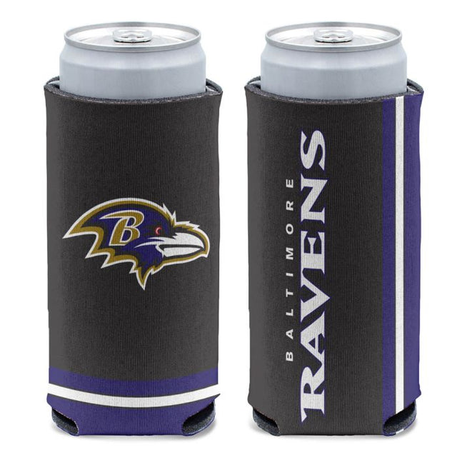 Baltimore Ravens Primary 12 oz Slim Can Cooler