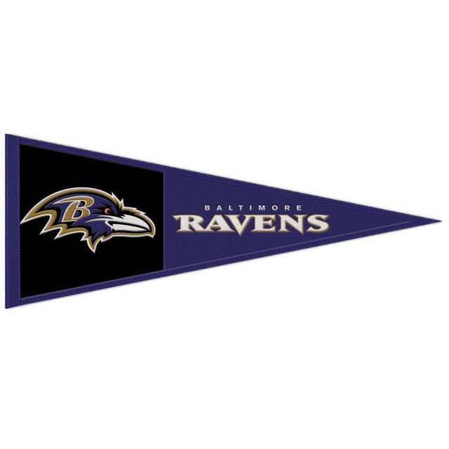 Baltimore Ravens Primary Wool Pennant 13" x 32"