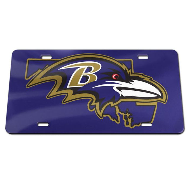 Baltimore Ravens STATE Specialty Acrylic License Plate