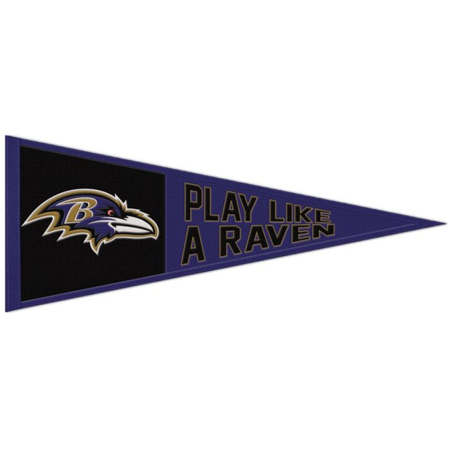 Baltimore Ravens Slogan Wool Pennant 13" x 32"