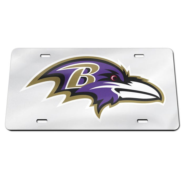 Matrícula acrílica especial de los Baltimore Ravens