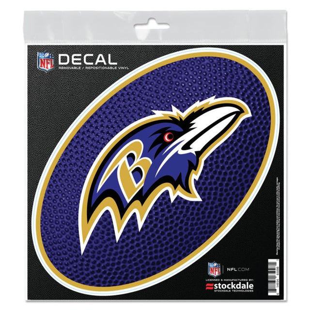 Calcomanía para todas las superficies TEAMBALL de Baltimore Ravens, 6" x 6"