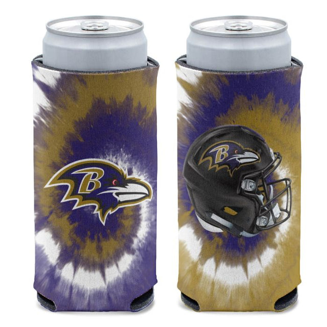 Baltimore Ravens Tie Dye 12 oz Slim Can Cooler