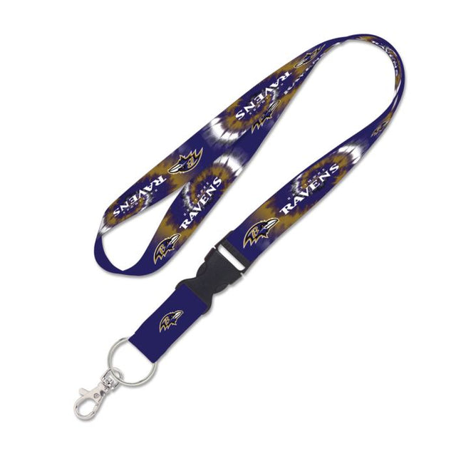 Baltimore Ravens Tie Dye Lanyard w/detachable buckle 1"