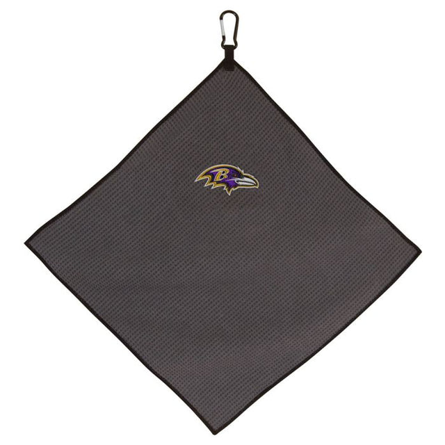 Toalla de microfibra gris de los Baltimore Ravens, 15 x 15 pulgadas