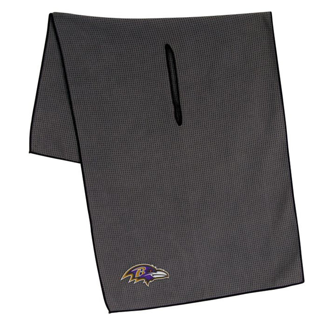 Toalla de microfibra gris de los Baltimore Ravens, 48 x 104 cm