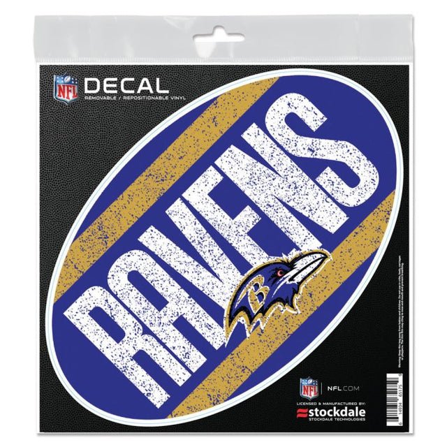 Calcomanía para todas las superficies de Baltimore Ravens VINTAGE de 6" x 6"
