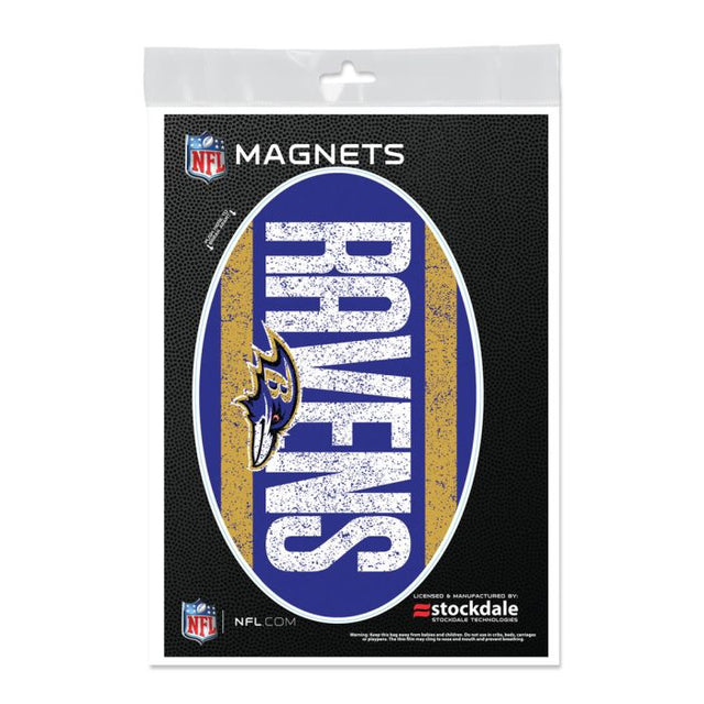 Imanes para exteriores clásicos de Baltimore Ravens, 5" x 7"
