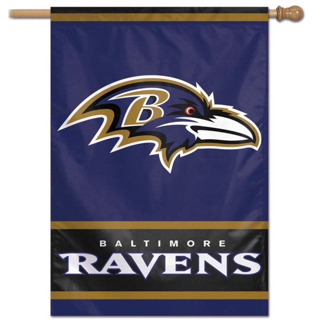 Bandera vertical de los Baltimore Ravens de 28" x 40"