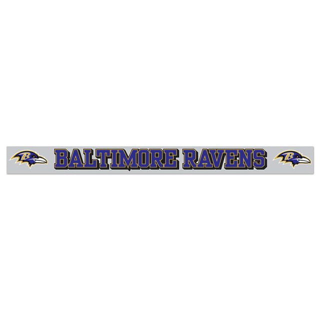 Calcomanías para ventanas de los Baltimore Ravens, 2" x 19"