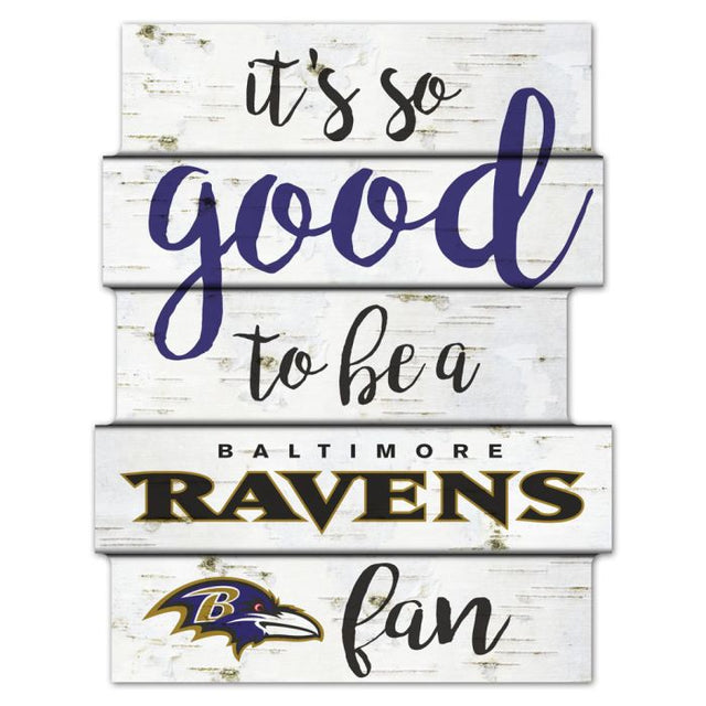 Baltimore Ravens Wood Sign 11"X14"