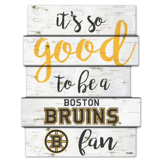 Boston Bruins BIRCH Wood Sign 11"X14"